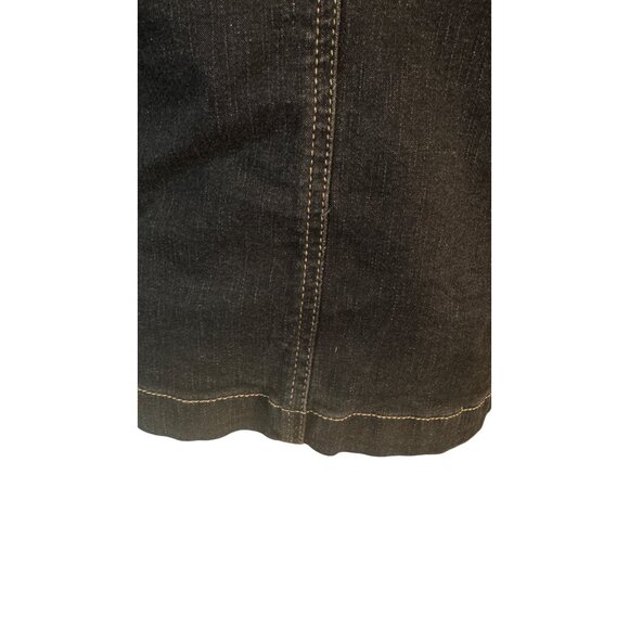 2/$30 Express Size 7/8 Black Denim Jacket With Lace Cuffs & Collar - Picture 14 of 16